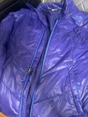 The North Face Purple Women's Jacket with Blue Accents